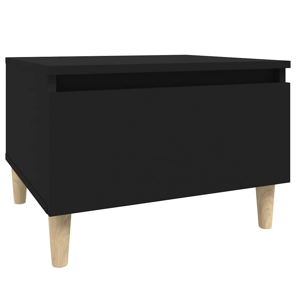 sidebord 50x46x35 cm konstrueret træ sort