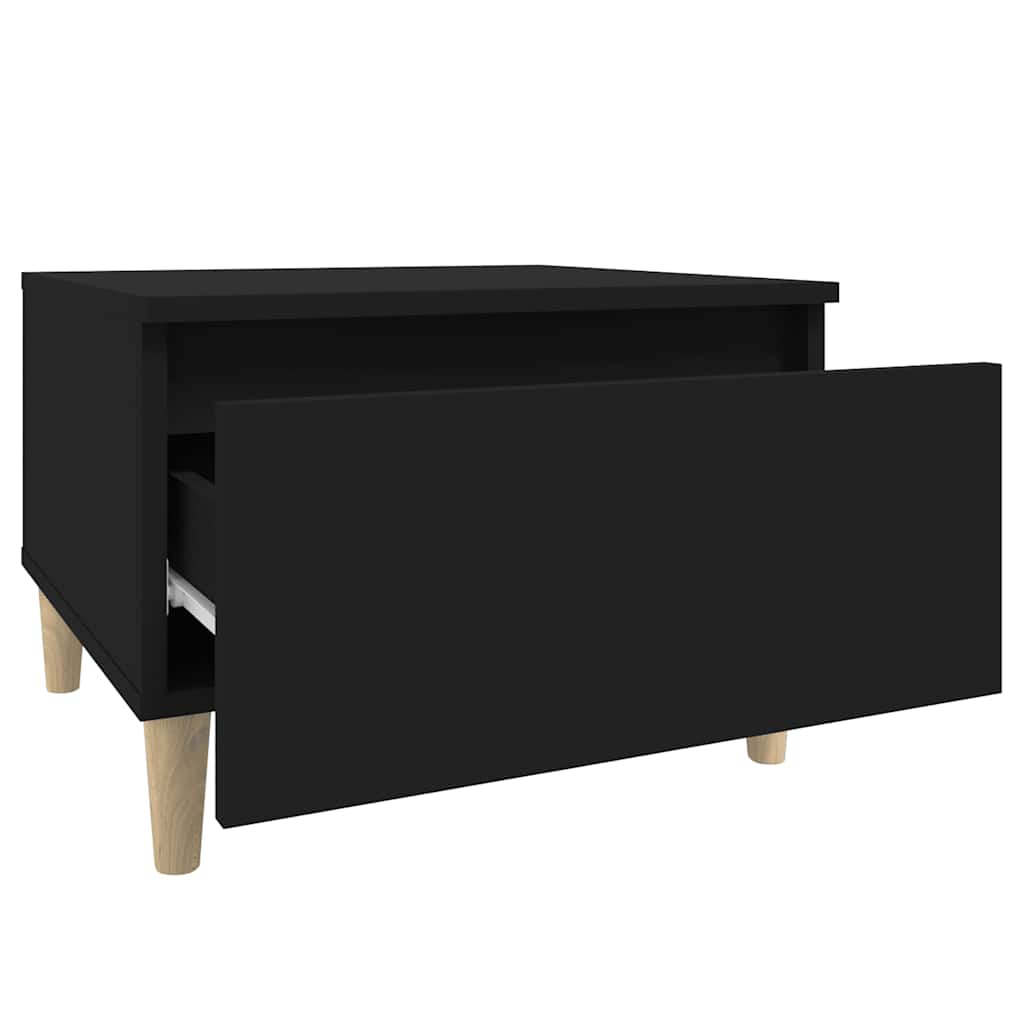 sidebord 50x46x35 cm konstrueret træ sort