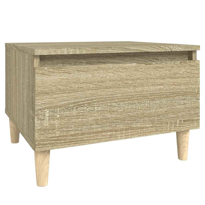 sideborde 2 stk. 50x46x35 cm konstrueret træ sonoma-eg