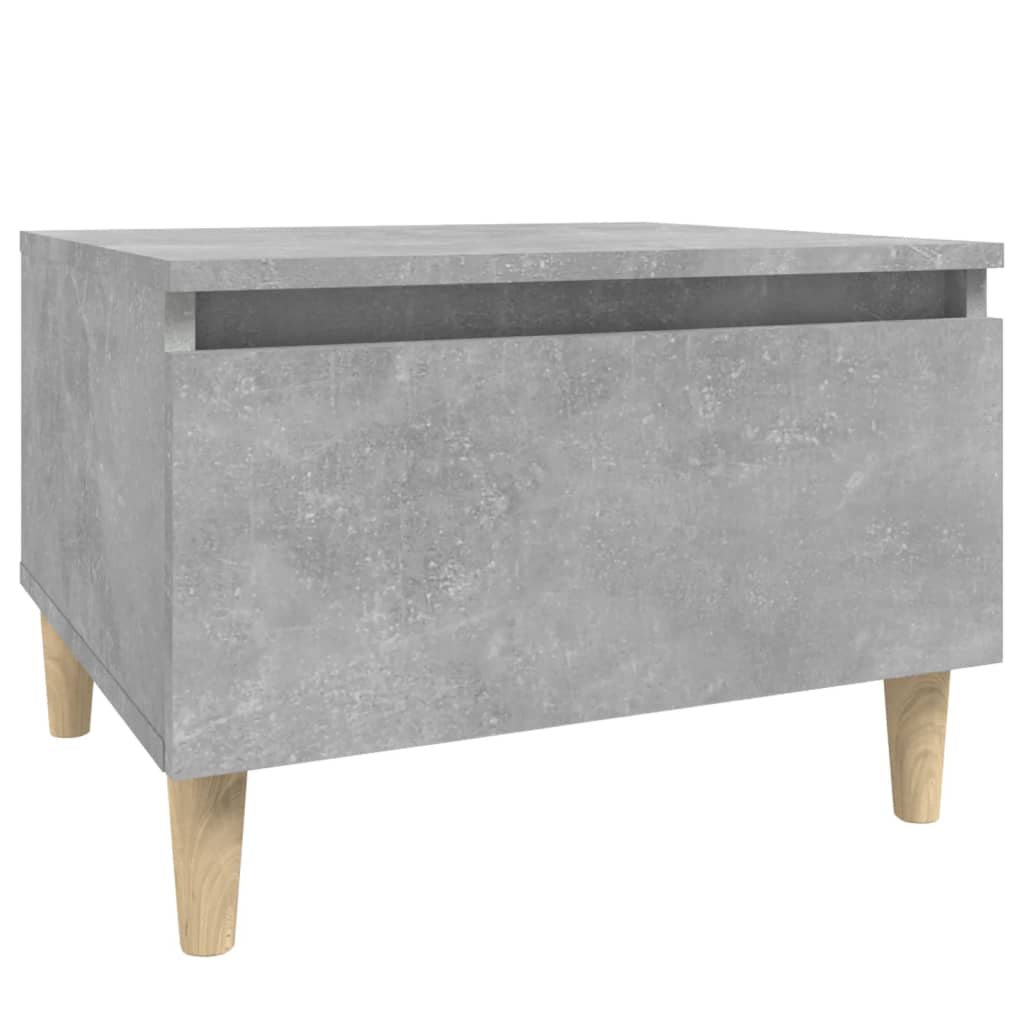 sideborde 2 stk. 50x46x35 cm konstrueret træ betongrå