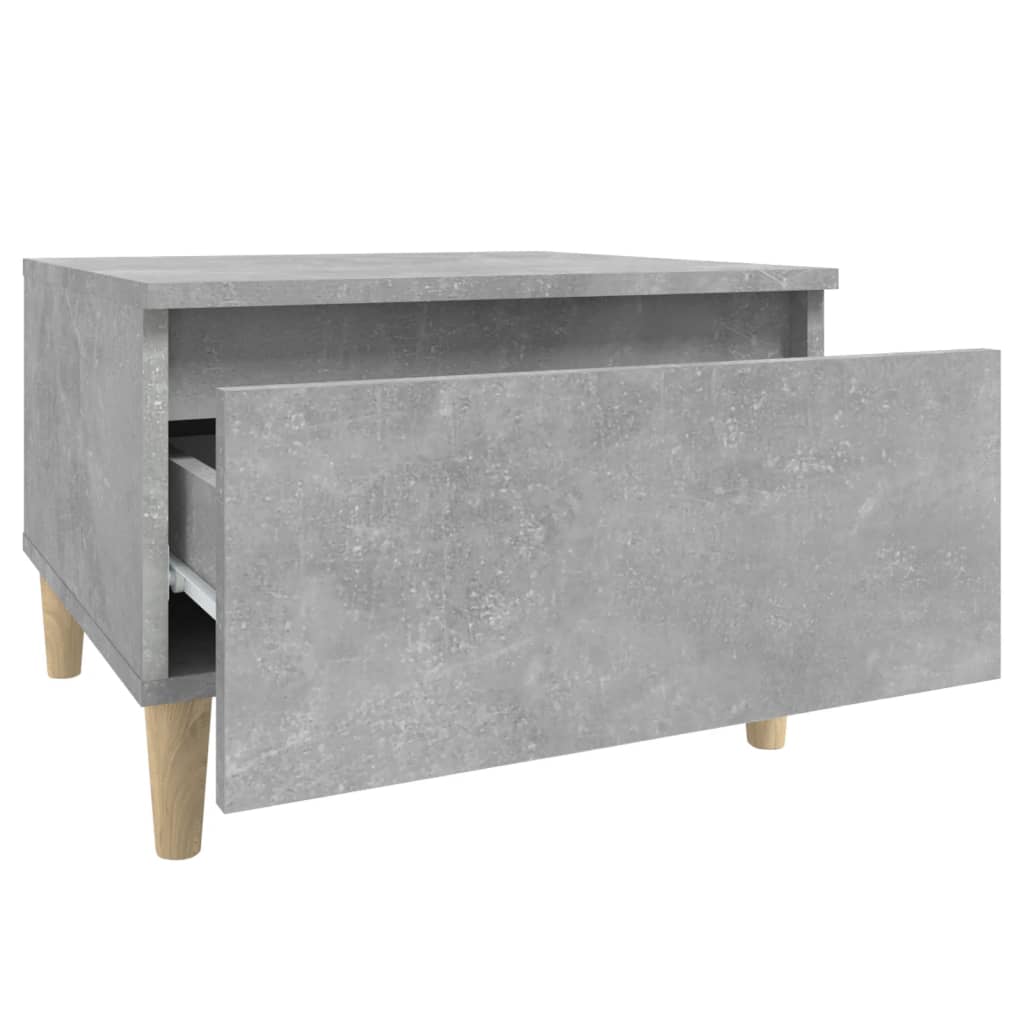 sideborde 2 stk. 50x46x35 cm konstrueret træ betongrå
