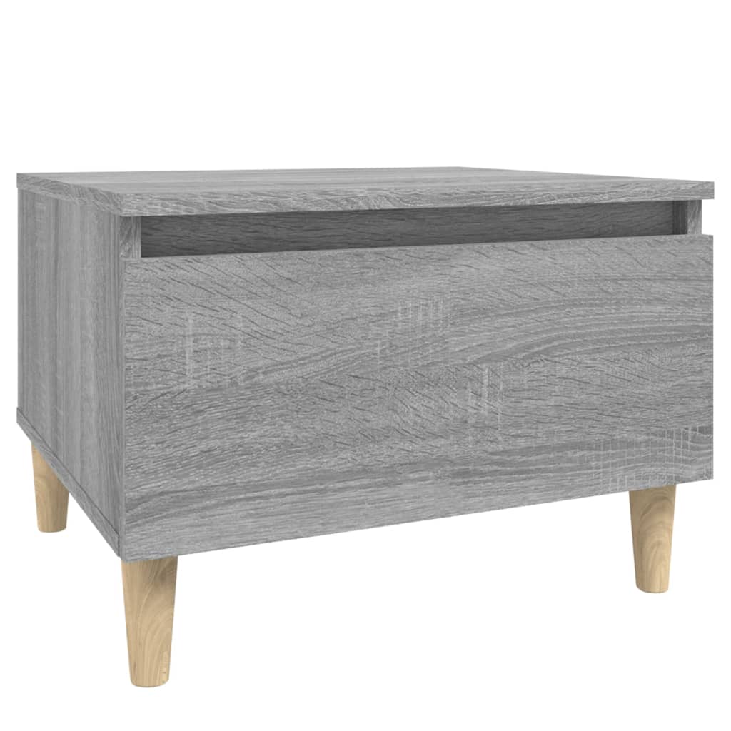 sideborde 2 stk. 50x46x35 cm konstrueret træ grå sonoma-eg