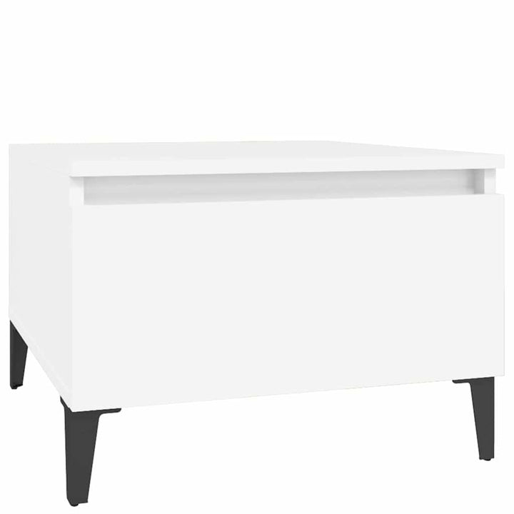 sideborde 2 stk. 50x46x35 cm konstrueret træ hvid