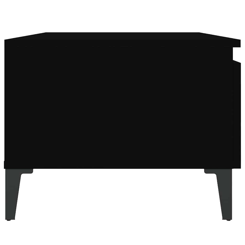 sidebord 50x46x35 cm konstrueret træ sort