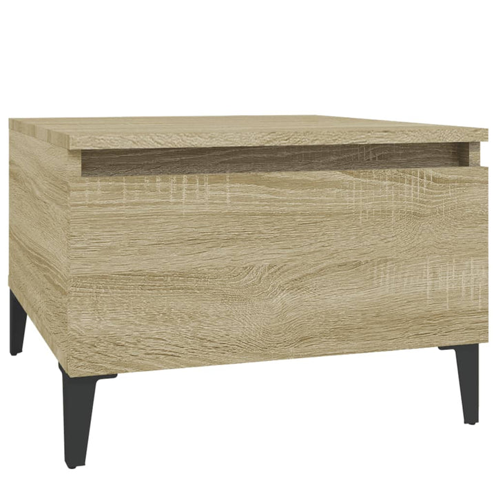 sidebord 50x46x35 cm konstrueret træ sonoma-eg