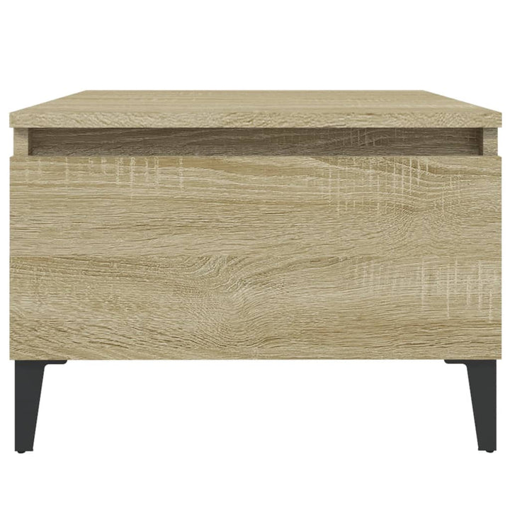 sidebord 50x46x35 cm konstrueret træ sonoma-eg