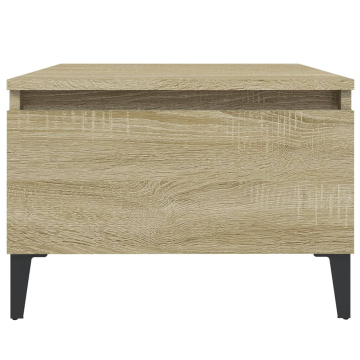 sideborde 2 stk. 50x46x35 cm konstrueret træ sonoma-eg