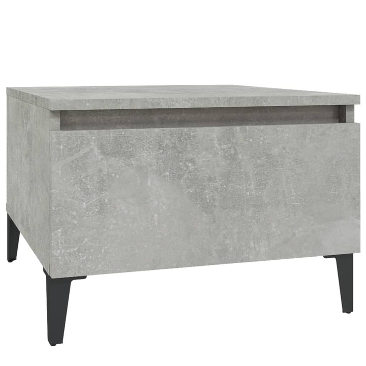 sidebord 50x46x35 cm konstrueret træ betongrå