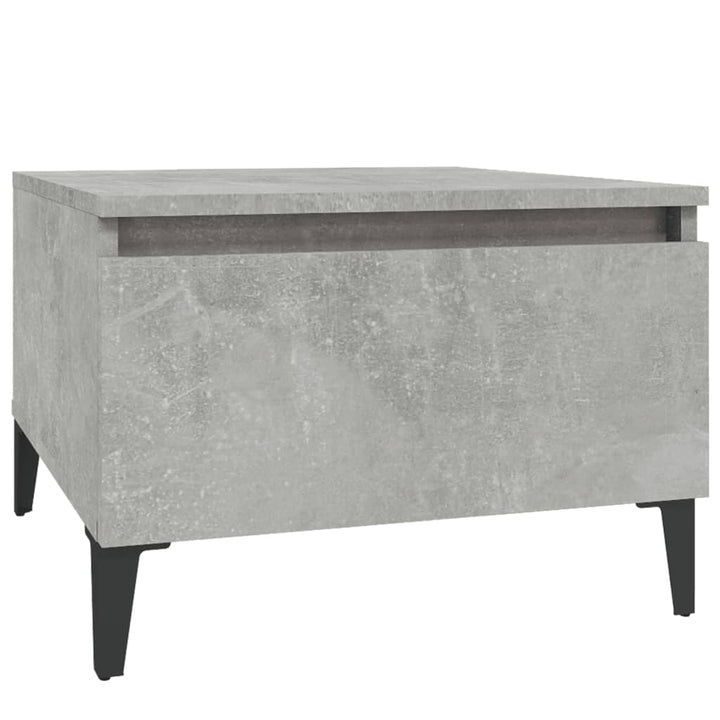 sideborde 2 stk. 50x46x35 cm konstrueret træ betongrå
