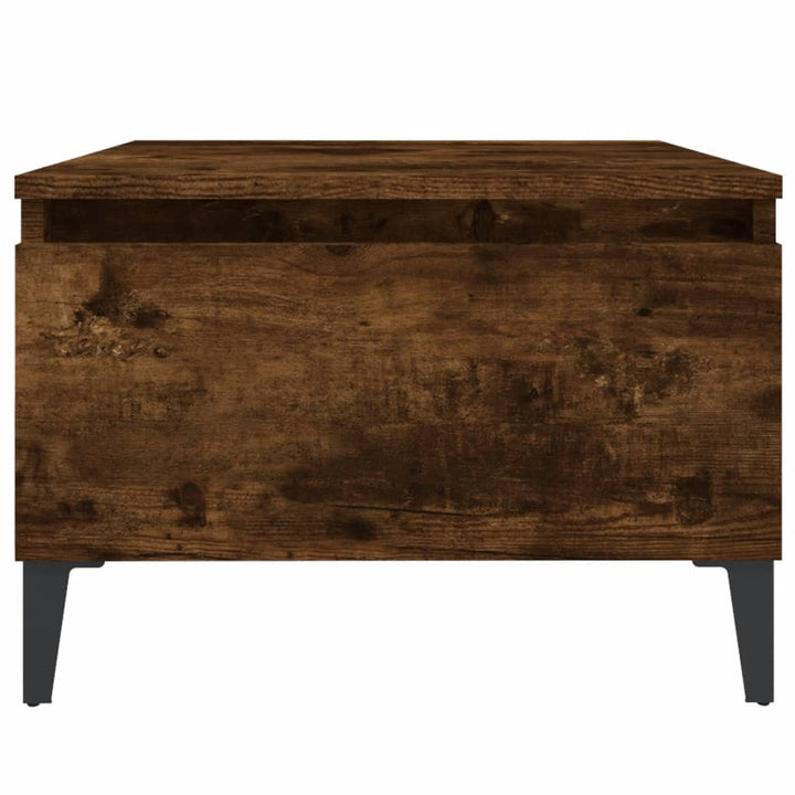 sidebord 50x46x35 cm konstrueret træ røget egetræsfarve