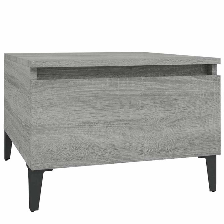 sidebord 50x46x35 cm konstrueret træ grå sonoma-eg