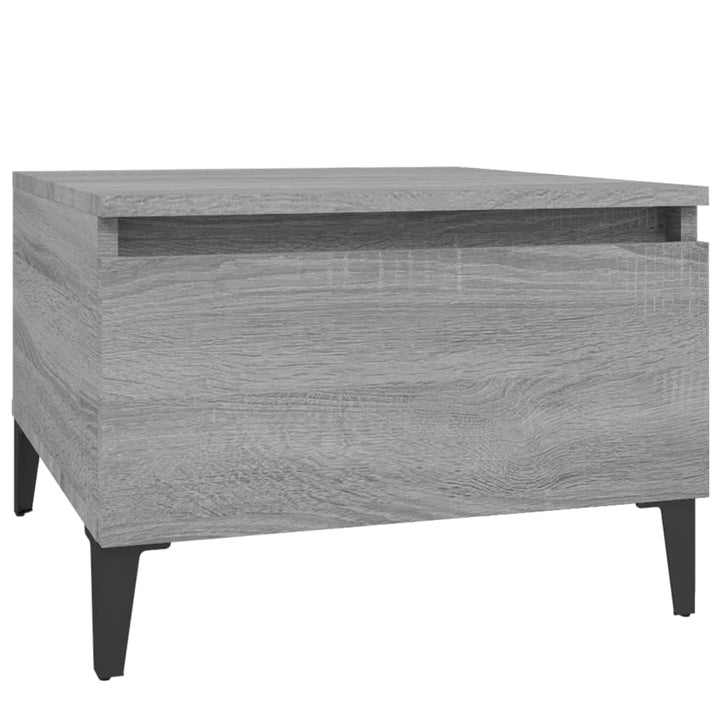 sidebord 50x46x35 cm konstrueret træ grå sonoma-eg