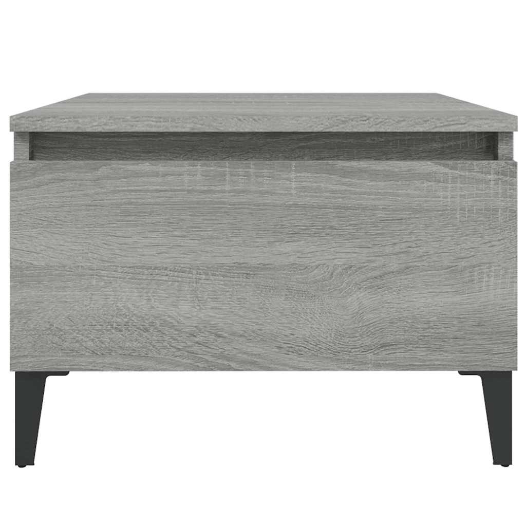 sidebord 50x46x35 cm konstrueret træ grå sonoma-eg