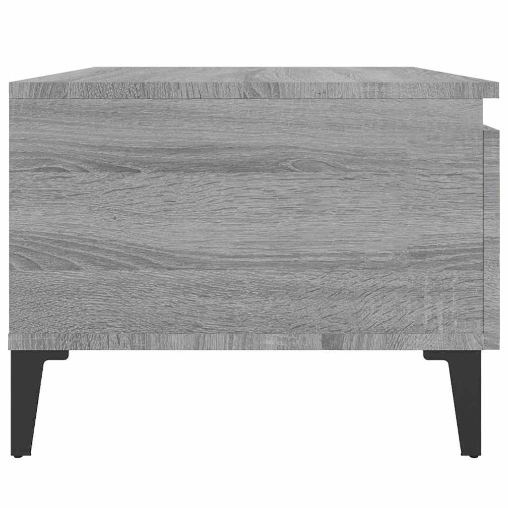 sidebord 50x46x35 cm konstrueret træ grå sonoma-eg
