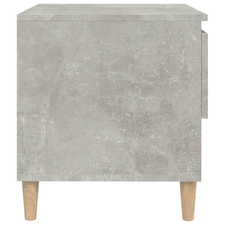 sengebord 50x46x50 cm konstrueret træ betongrå