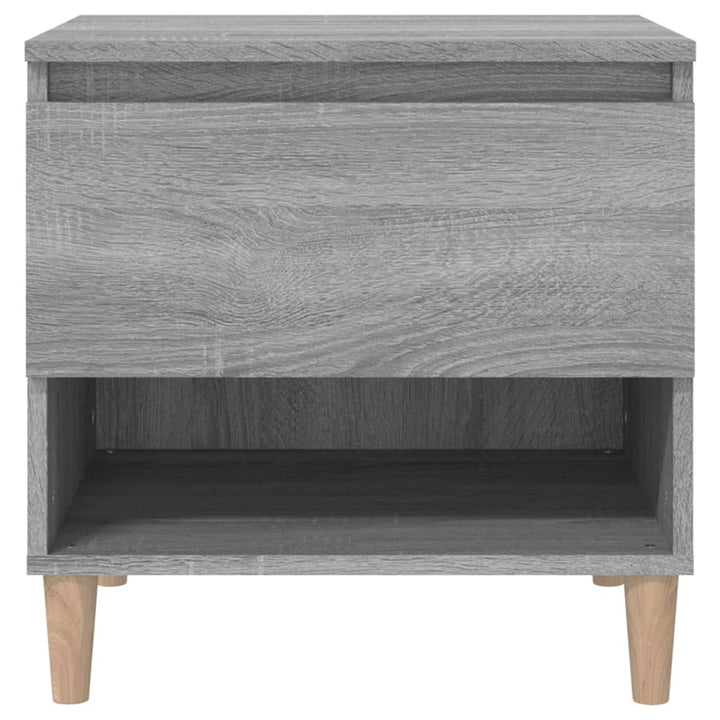 sengeborde 2 stk. 50x46x50 cm konstrueret træ grå sonoma-eg