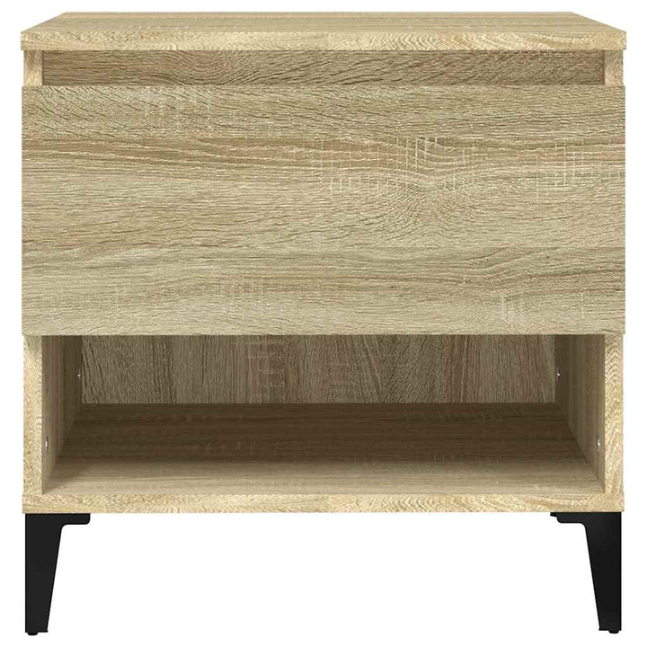 sideborde 2 stk. 50x46x50 cm konstrueret træ sonoma-eg