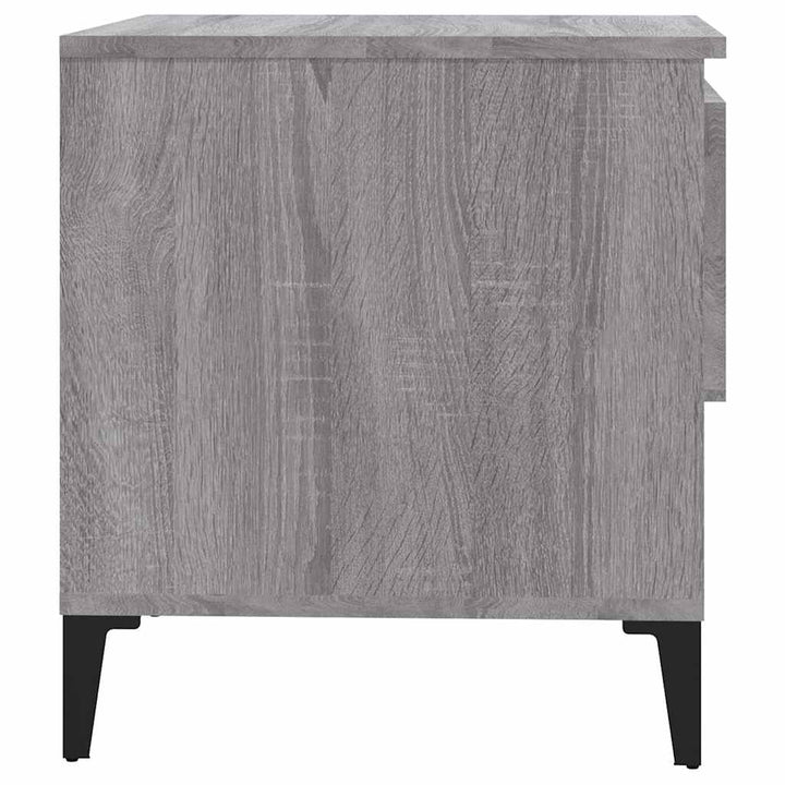 sidebord 50x46x50 cm konstrueret træ grå sonoma-eg