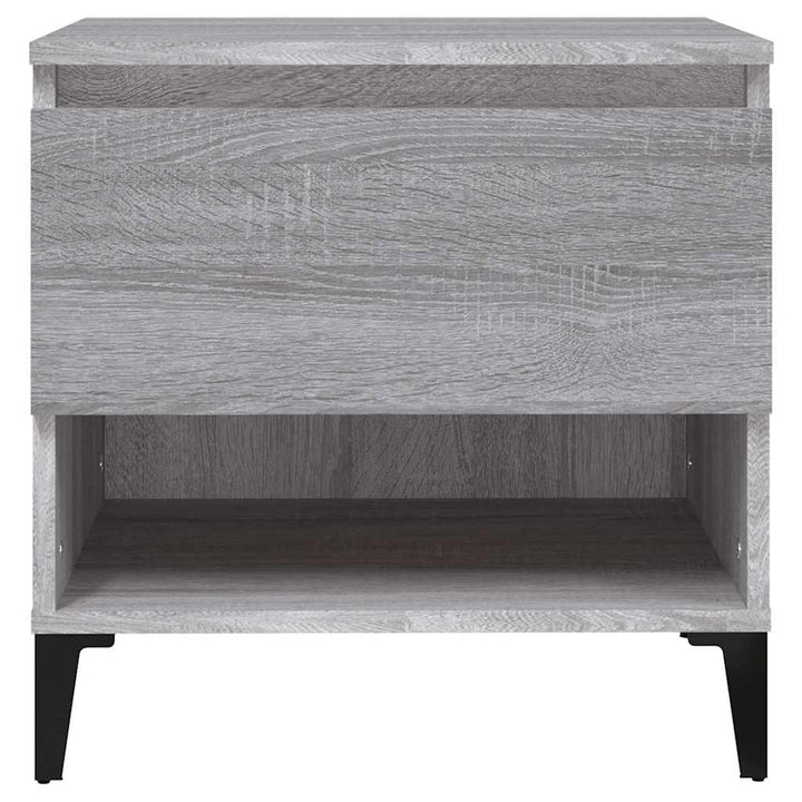 sideborde 2 stk. 50x46x50 cm konstrueret træ grå sonoma-eg