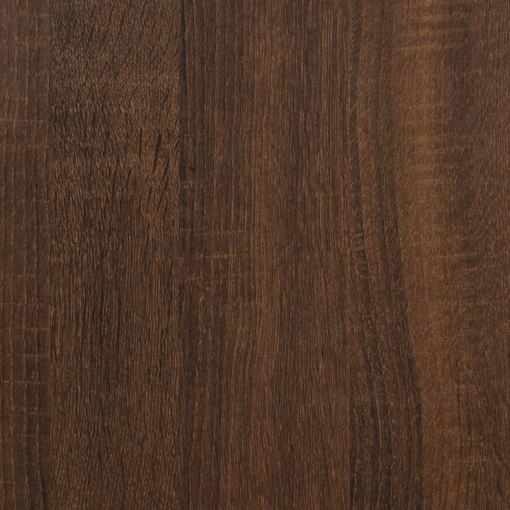 sidebord 50x46x50 cm konstrueret træ brun egetræsfarve