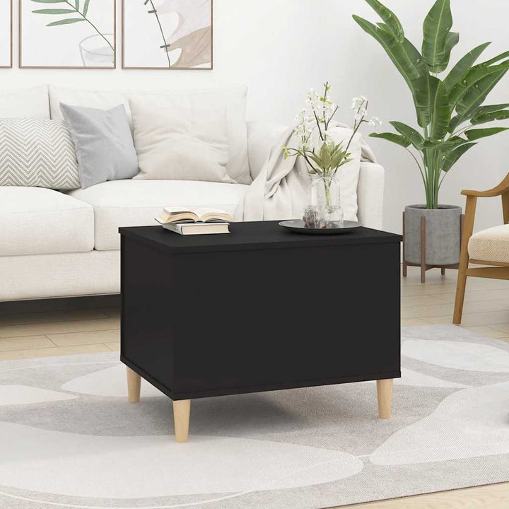 sofabord 60x44,5x45 cm konstrueret træ sort