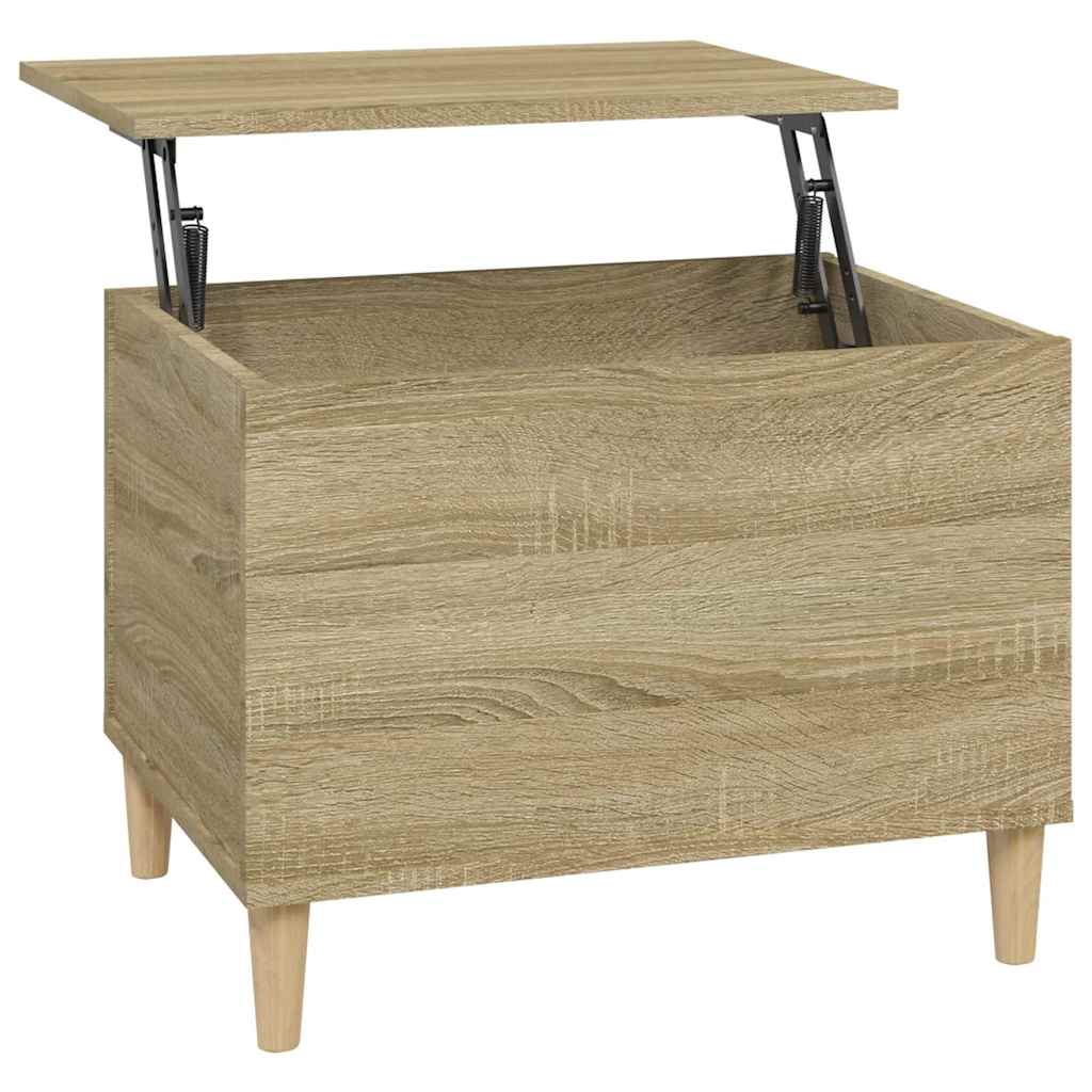 sofabord 60x44,5x45 cm konstrueret træ sonoma-eg