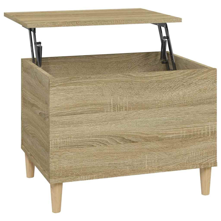 sofabord 60x44,5x45 cm konstrueret træ sonoma-eg