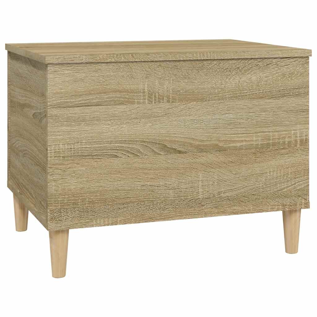 sofabord 60x44,5x45 cm konstrueret træ sonoma-eg