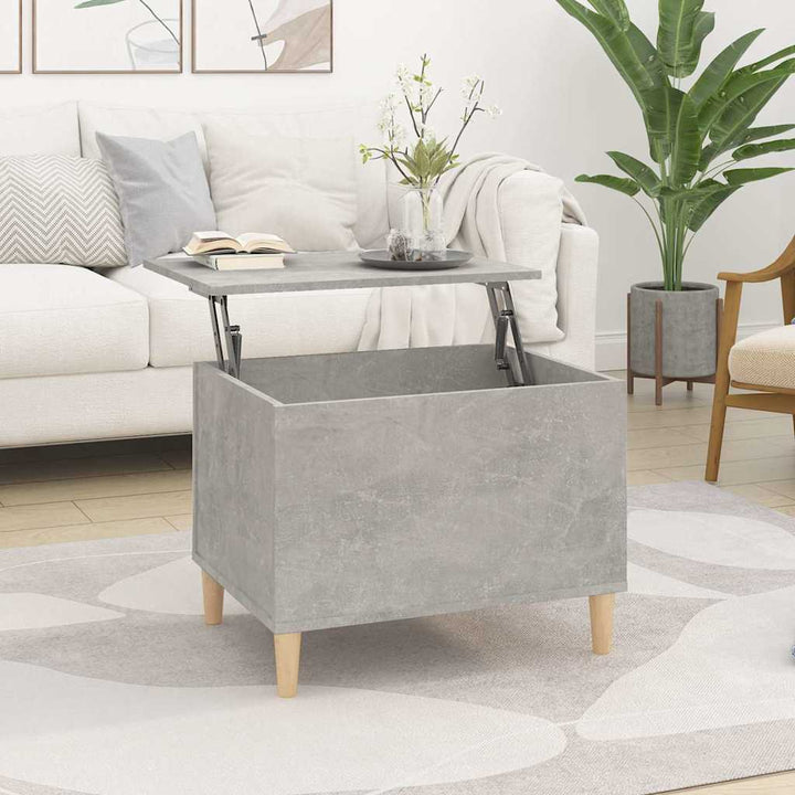 sofabord 60x44,5x45 cm konstrueret træ betongrå