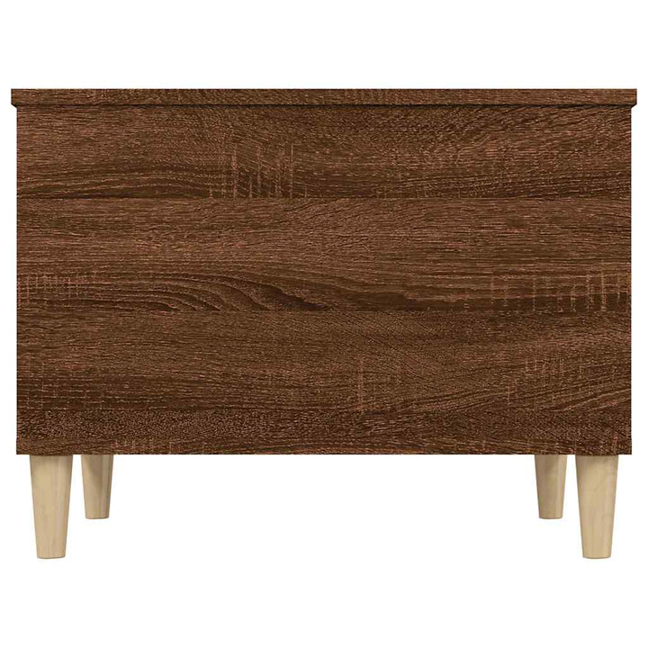 sofabord 60x44,5x45 cm konstrueret træ brun egetræsfarve