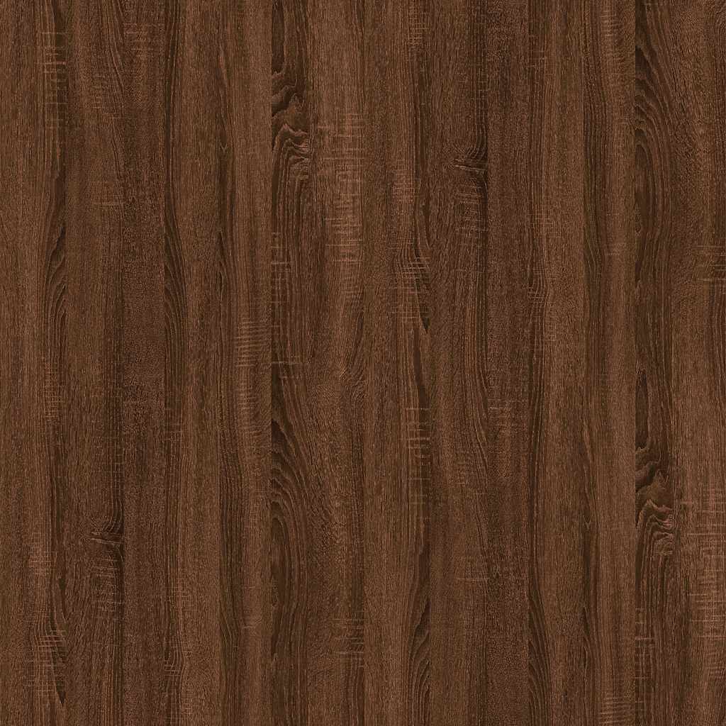 sofabord 60x44,5x45 cm konstrueret træ brun egetræsfarve