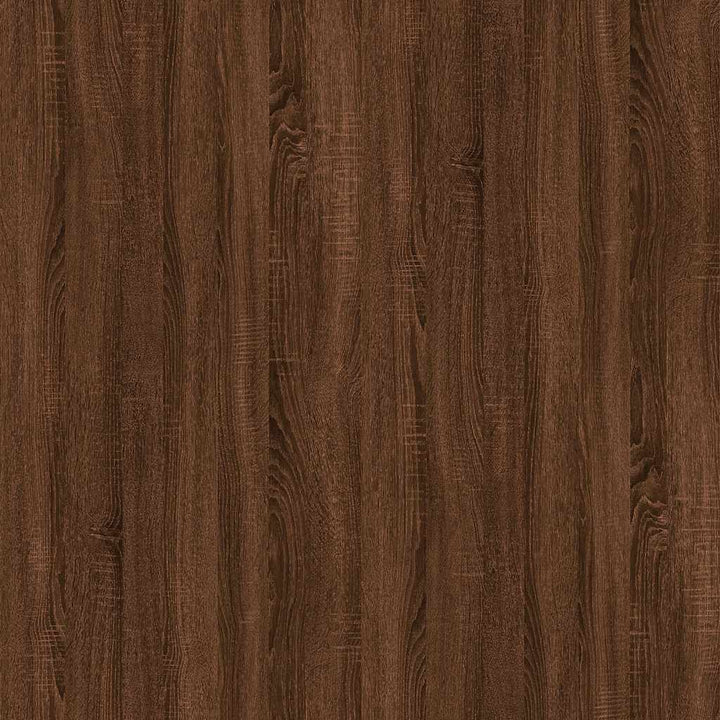sofabord 60x44,5x45 cm konstrueret træ brun egetræsfarve