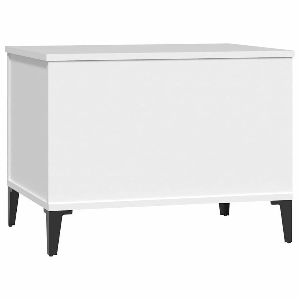 sofabord 60x44,5x45 cm konstrueret træ hvid