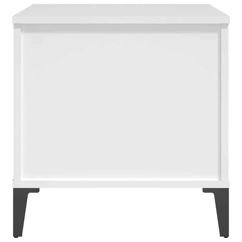 sofabord 60x44,5x45 cm konstrueret træ hvid