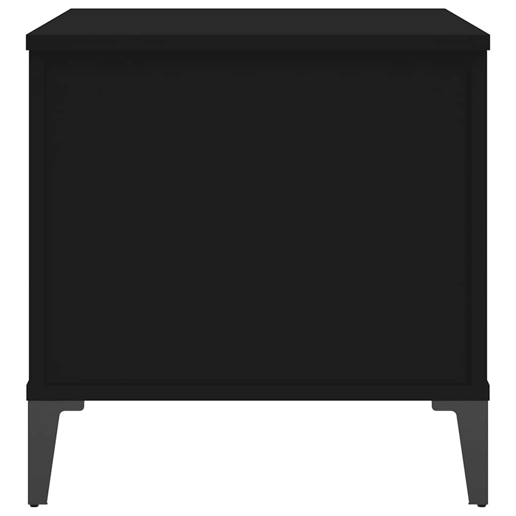 sofabord 60x44,5x45 cm konstrueret træ sort