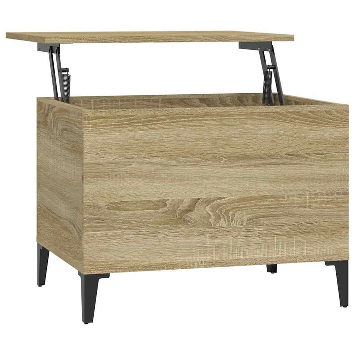 sofabord 60x44,5x45 cm konstrueret træ sonoma-eg