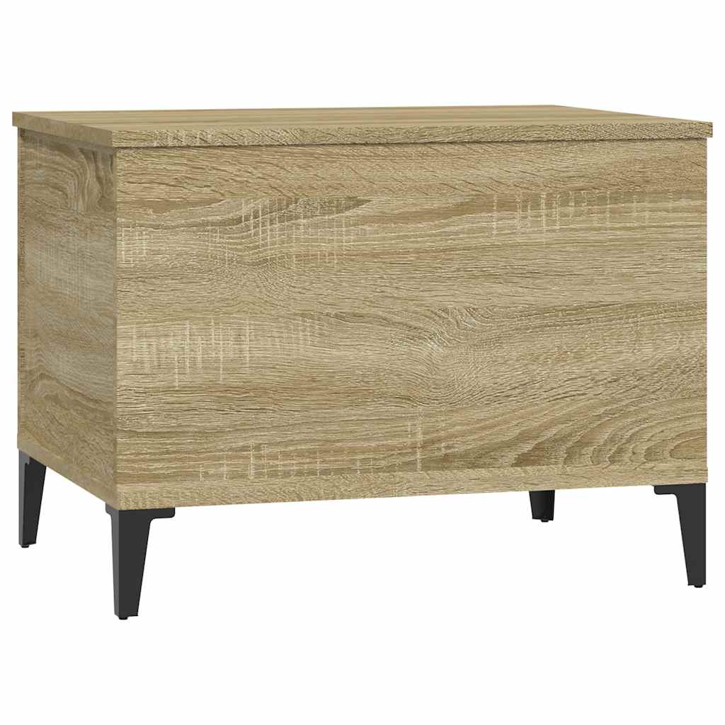 sofabord 60x44,5x45 cm konstrueret træ sonoma-eg