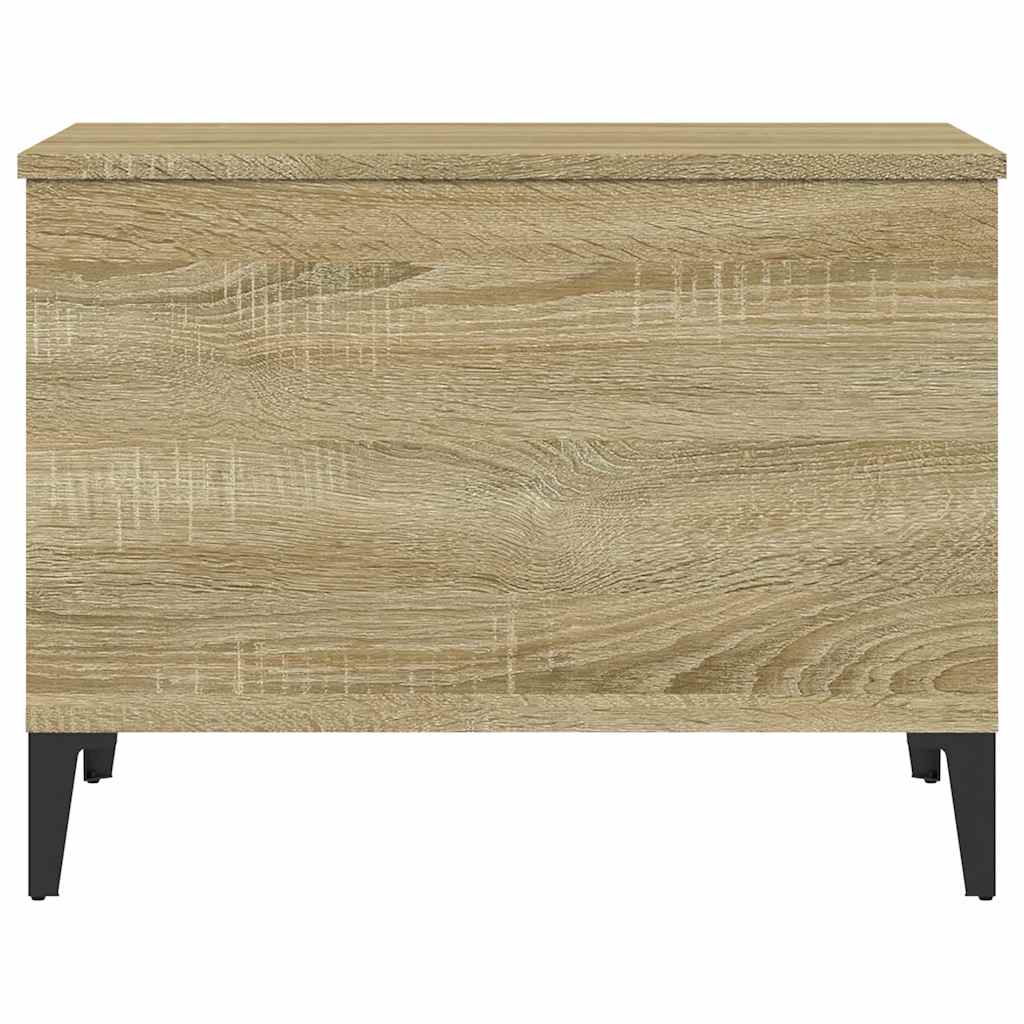 sofabord 60x44,5x45 cm konstrueret træ sonoma-eg