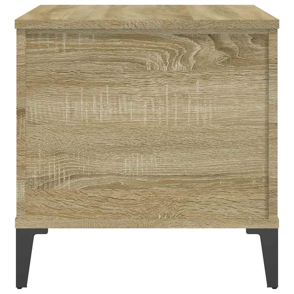 sofabord 60x44,5x45 cm konstrueret træ sonoma-eg