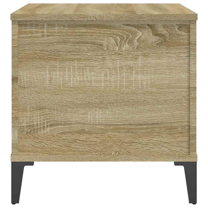 sofabord 60x44,5x45 cm konstrueret træ sonoma-eg