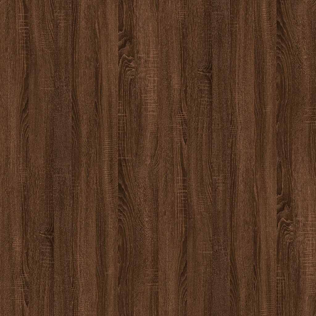 sofabord 60x44,5x45 cm konstrueret træ brun egetræsfarve