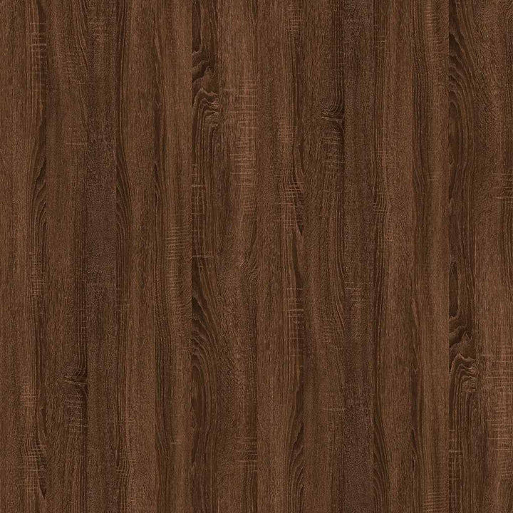 sofabord 60x44,5x45 cm konstrueret træ brun egetræsfarve