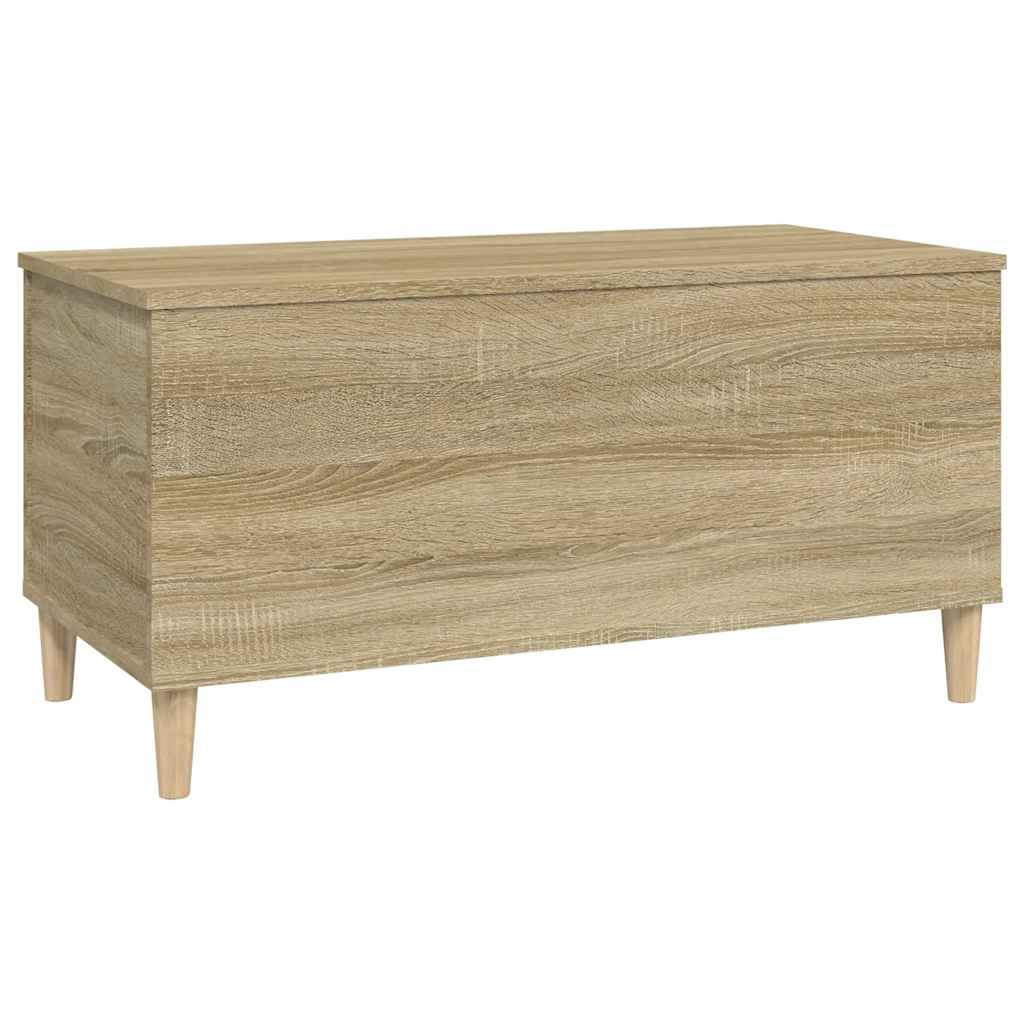 sofabord 90x44,5x45 cm konstrueret træ sonoma-eg