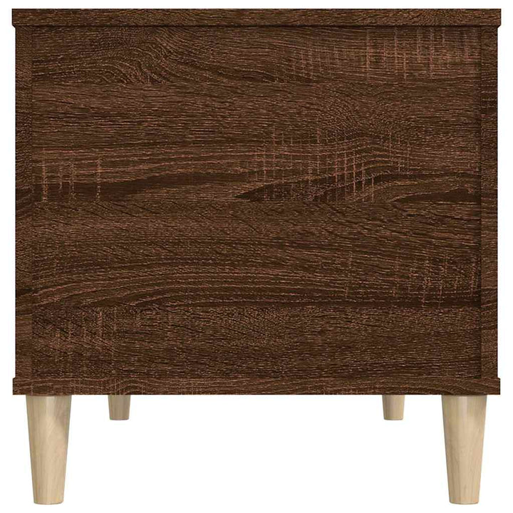 sofabord 90x44,5x45 cm konstrueret træ brun egetræsfarve