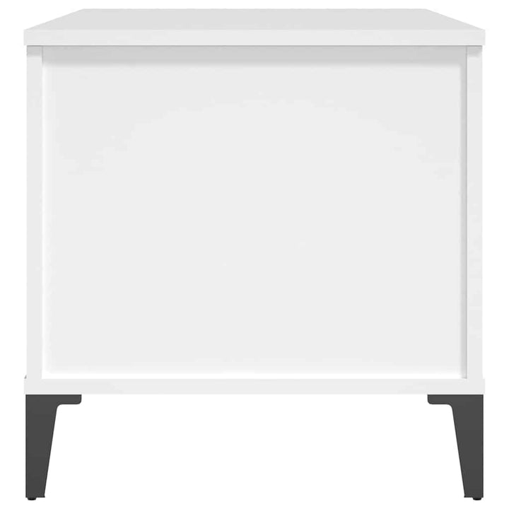 sofabord 90x44,5x45 cm konstrueret træ hvid