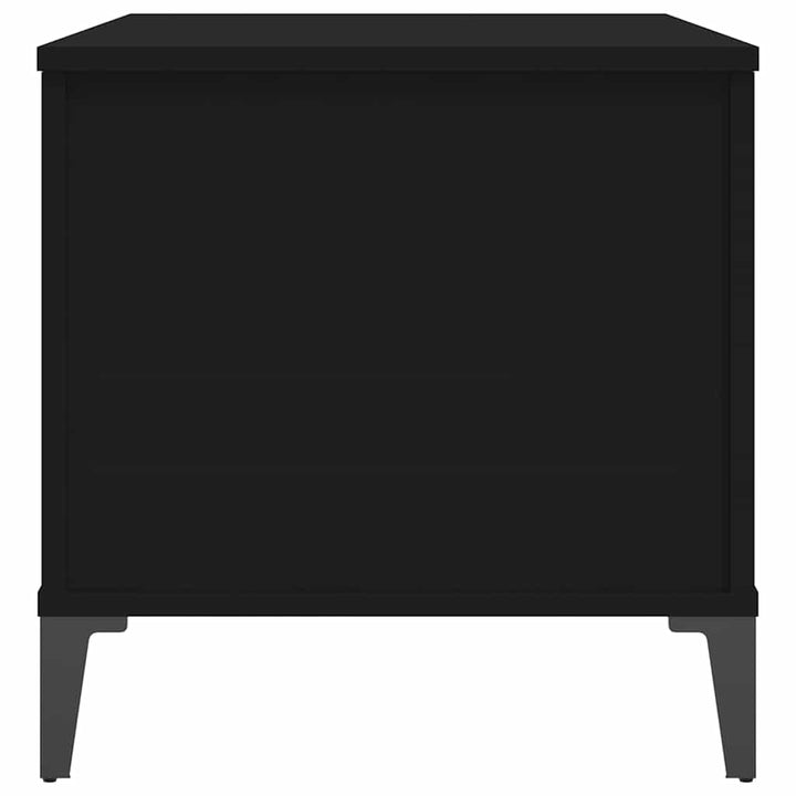 sofabord 90x44,5x45 cm konstrueret træ sort