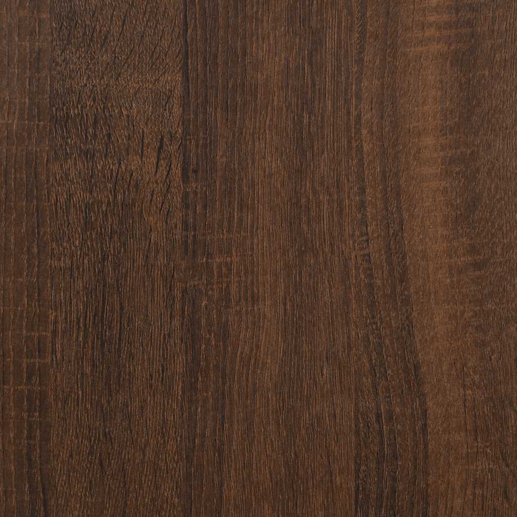 sofabord 90x44,5x45 cm konstrueret træ brun egetræsfarve