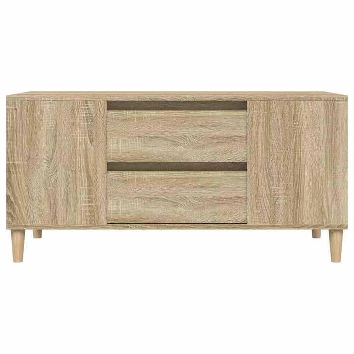 tv-bord 102x44,5x50 cm konstrueret træ sonoma-eg