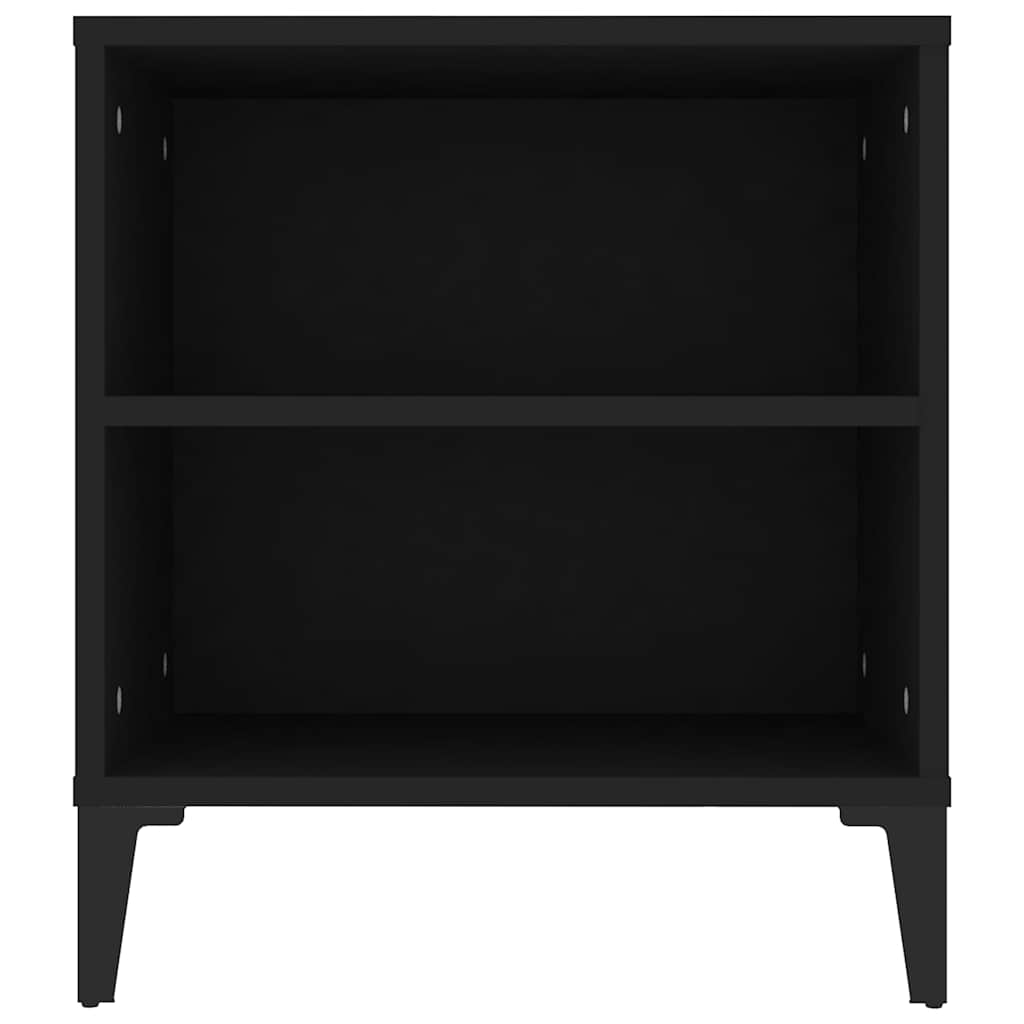 tv-bord 102x44,5x50 cm konstrueret træ sort