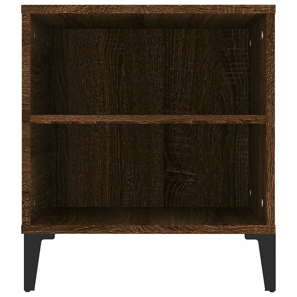 tv-bord 102x44,5x50 cm konstrueret træ brun egetræsfarve